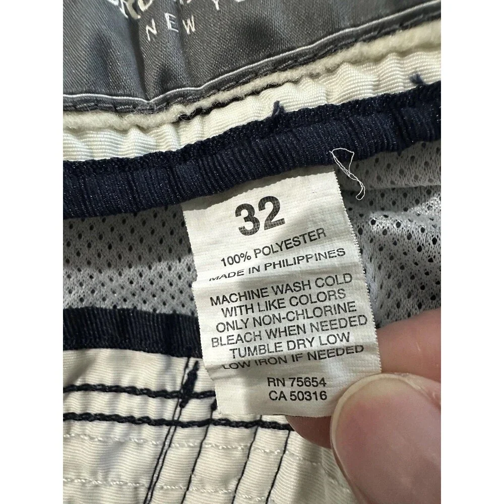 Abercrombie & Fitch Board Shorts Mens 32 Blue Floral Cargo Swim Trunks Tuggers